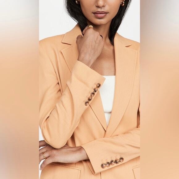 A.L.C. Clay Orange Beige Paxton Blazer Jacket Sz.6 NWT - Picture 2 of 15
